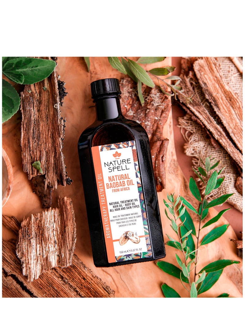 Nature Spell Baobab Oil for Hair and Body 150 ML  - Image 2