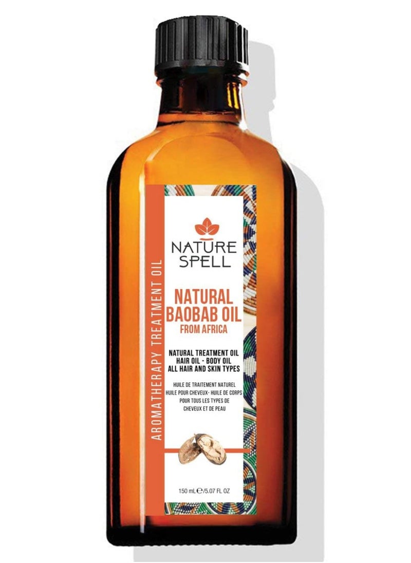 Nature Spell Baobab Oil for Hair and Body 150 ML  - Image 1