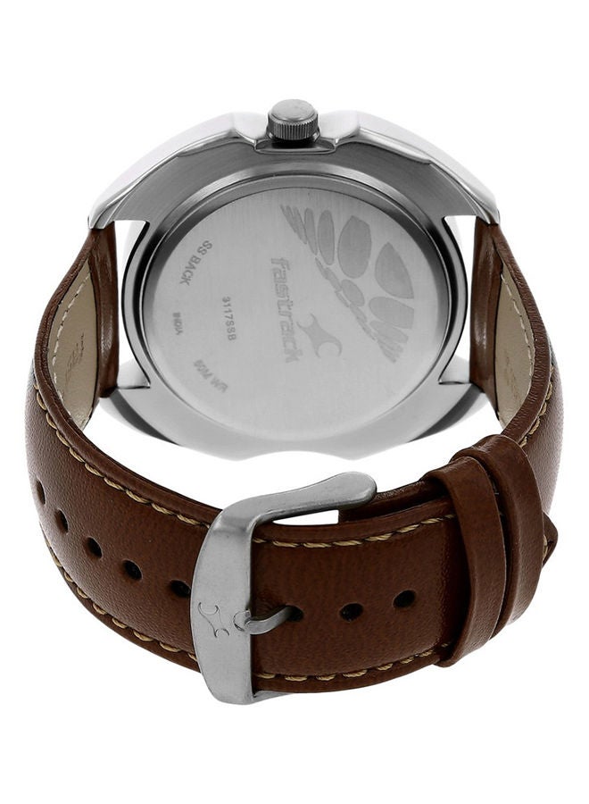 fastrack Leather Analog Wrist Watch 3117SL01  - Image 4