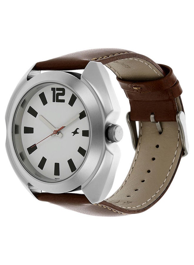 fastrack Leather Analog Wrist Watch 3117SL01  - Image 2