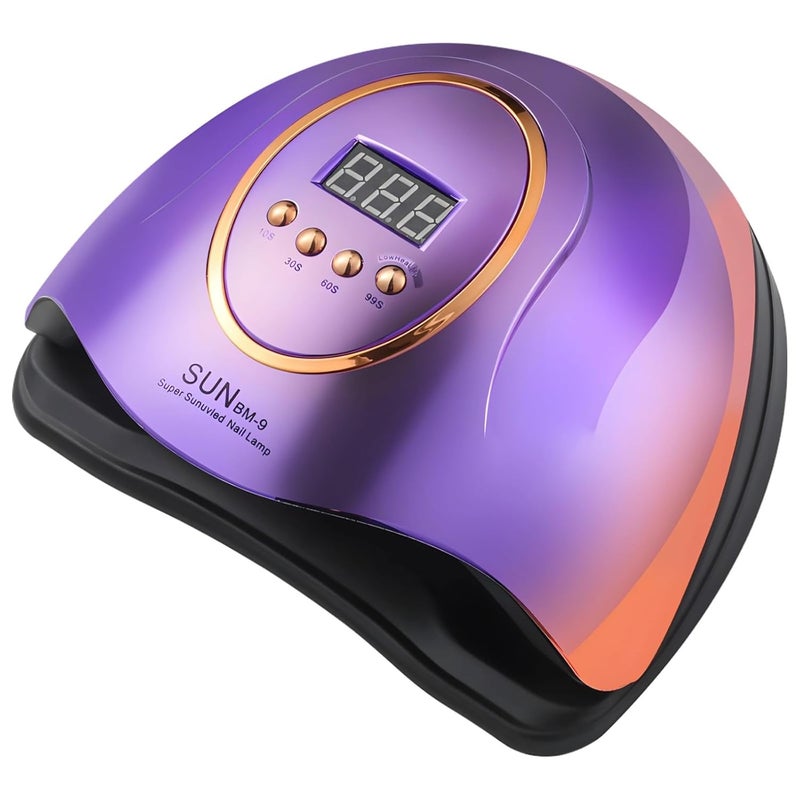 With Detachable Base, 66 Led Beads, 4 Timer Settings, Auto Sensor, Red Light Gel Nail Lamp For Manicure Of Gel Polish - Image 1