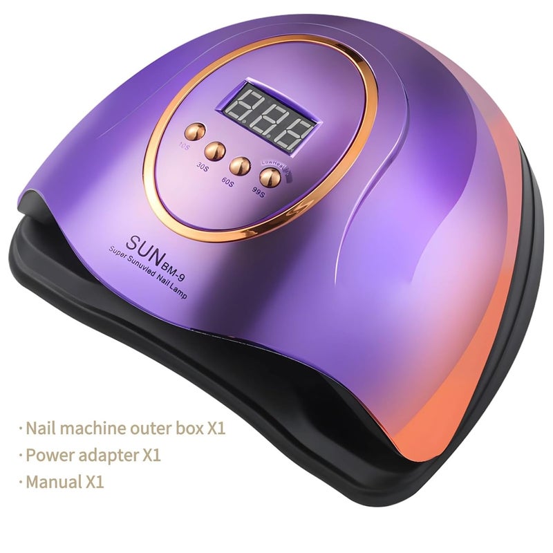 With Detachable Base, 66 Led Beads, 4 Timer Settings, Auto Sensor, Red Light Gel Nail Lamp For Manicure Of Gel Polish - Image 2