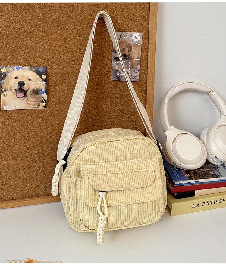 Corduroy Crossbody Bag for Women Casual Style - Image 5