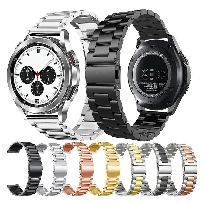 Bluejw 22mm Stainless Steel Watch Band for Samsung Galaxy Watch 3 4 5 Pro – Replace the Watch Strap with Durable Metal Loop Wristband - Image 1