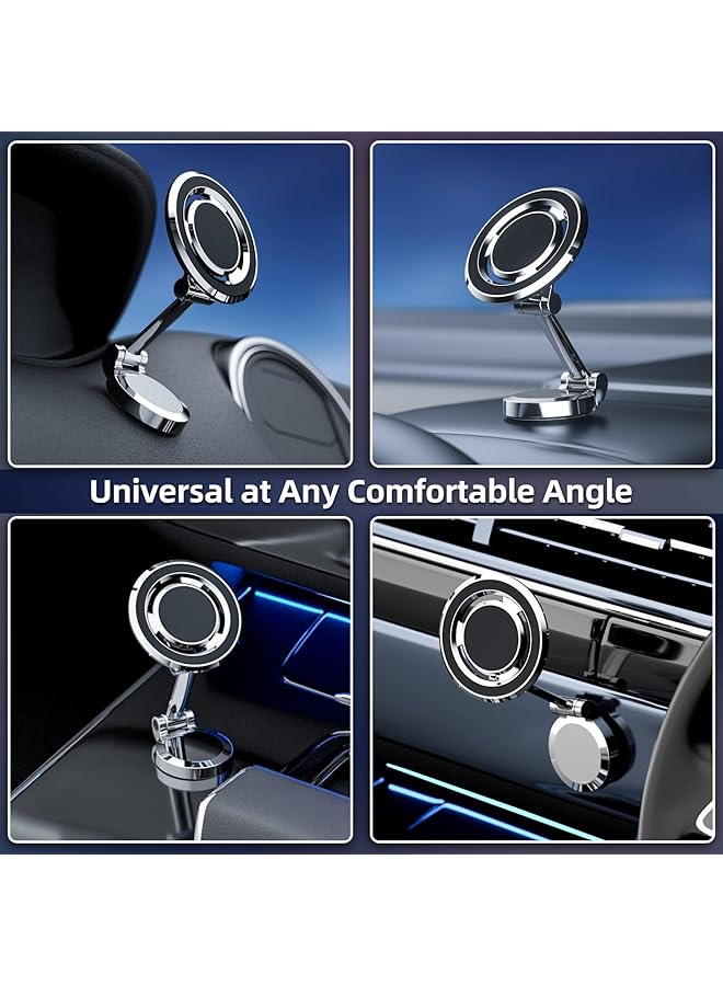 KASTWAVE Car Mount Magnetic Phone Holder - Foldable Design For Iphone 14/13/12 Pro Max & All Phones - Vent & Dashboard Compatible - Image 2