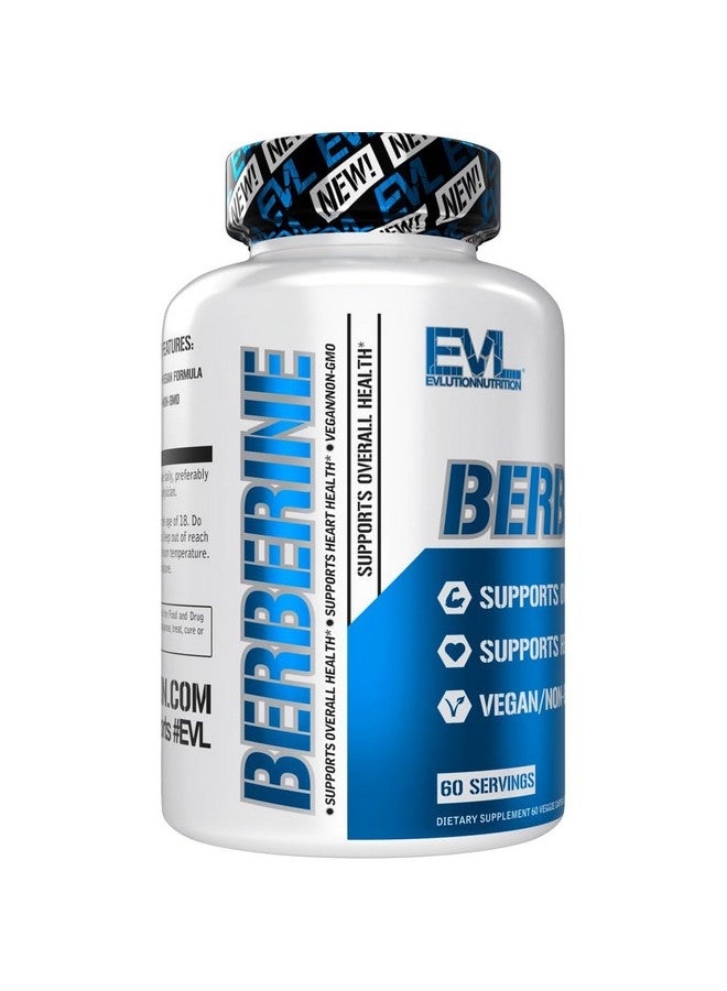 Evlution Nutrition Berberine - Supports Heart Health & Overall Health - 500mg Pure Berberine Per Serving - Vegan Formula - Non-GMO - Dietary Supplement - 60 Servings - 60 Veggie Capsules - Image 5