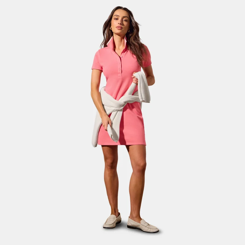 Fabletics coral pink Women's Polo Dress for Women | Best Price UAE