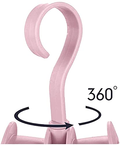 UPKARANWALE UPKARANWALE Home Handbag Hat Cap Scraf Wardrobe Closet Hanger Hook Storage Organizer Pink - Image 5