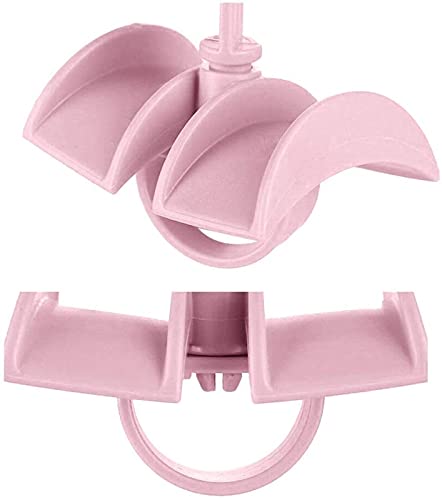 UPKARANWALE UPKARANWALE Home Handbag Hat Cap Scraf Wardrobe Closet Hanger Hook Storage Organizer Pink - Image 4