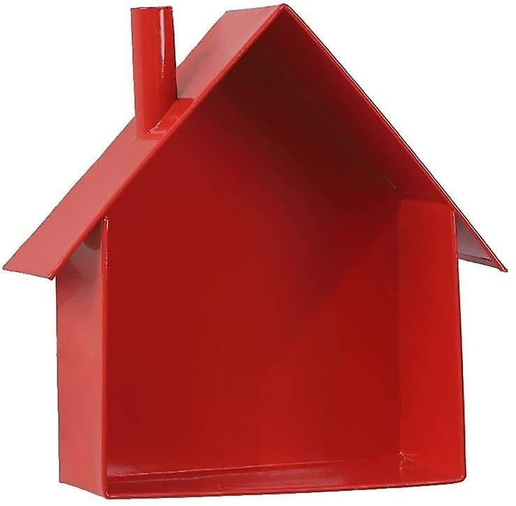 khusubhdecor khusubhdecor MDF Floating Shelves for Wall Pine Wood Rustic Solid Small Hut Shaped Wall Mounted Shelves Unique for Wall Decor Ideal for Bedroom Living Room Kitchen 7x3x9 Red  - Image 4