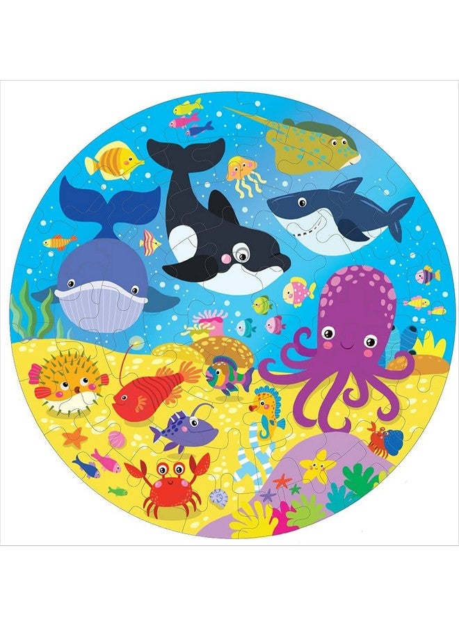 Fiddlys Creative Wooden Jigsaw Puzzle For Children 66Pcs (Sea World) - Image 1