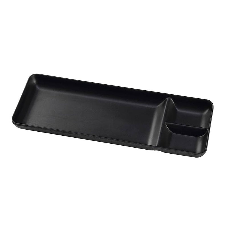 Melamine Modern Rectangular Chip Dip Tray Black 305 x 305 cms 220 g Dishwasher Safe  - Image 1
