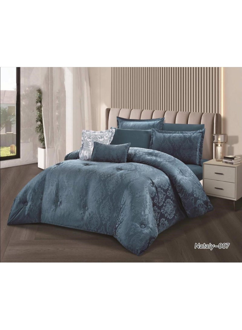 Hourse Two-tone quilt set, a luxurious king size mattress, suitable for special occasions 