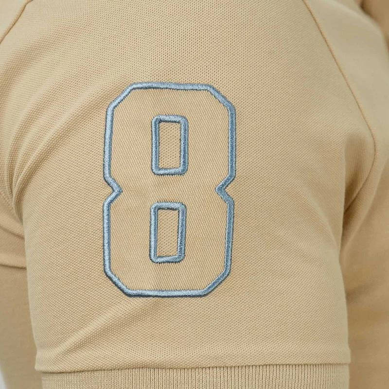 جيوردانو قميص بولو نابليون رجالي من القطن بأكمام قصيرة وقصة ضيقة