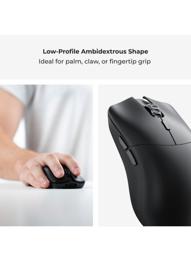 Glorious Gaming Model O 2 PRO 4K/8K Wireless Gaming Mouse - 2.4GHz Wireless 1ms delay, 4K/8K Polling, 100M clicks, 59g Ultralight, Long Battery Life, 26K DPI BAMF 2.0 Sensor, 6 Buttons - Matte Black - Image 2