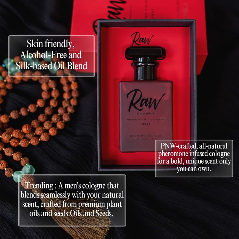 RawChemistry Raw Pheromone Infused Cologne for Men â€“ Men's Cologne Spray Infused with Pheromones â€“ Raw Perfume for Men with Feromonas â€“ Perfume con Feromonas para Hombre - Image 3