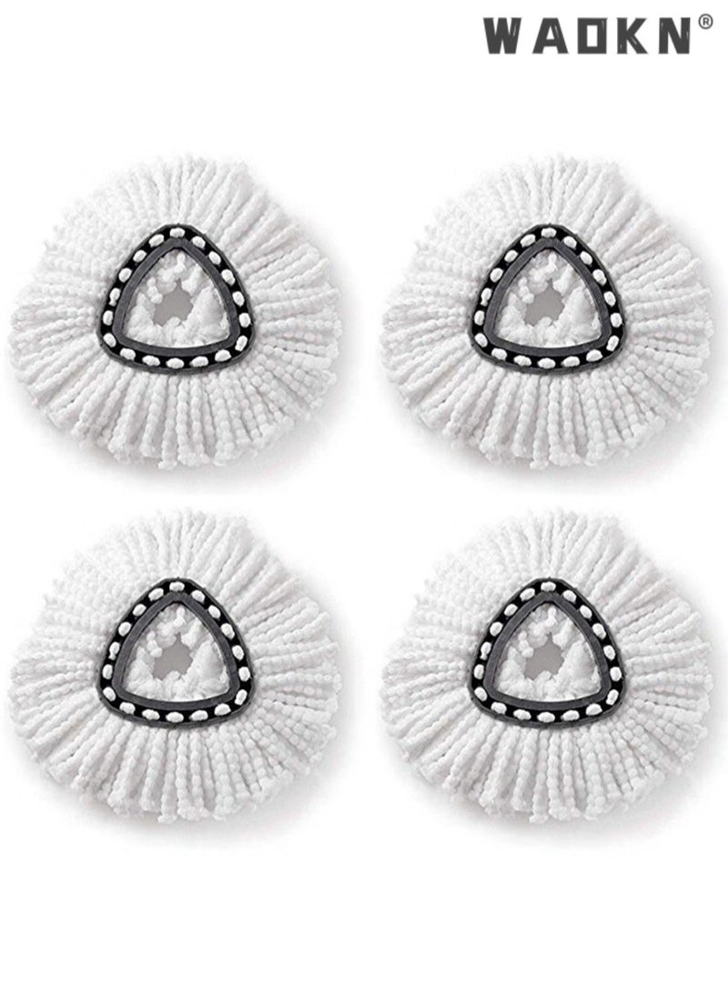 دبليو أيه أو كي أن 4 جهاز كمبيوتر شخصي سهل التزاوج والنظيفة الميكروفايبر أرضية مسح إعادة تعبئة مسح قاعدة استبدال تدوير مسح غطاء البلاستيك حالة مثلث مسح رأس القرص قشرة استبدال جزء الملحقات تدوير مسح استبدال رؤوس, الميكروفايبر تدوير مسح إعادة تعبئة لـ O أرز, سهل التنظيف مسح استبدال رأس, آلة قابلة للغسيل - Image 1