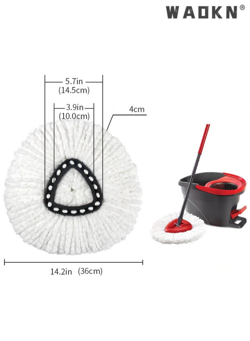 دبليو أيه أو كي أن 4 جهاز كمبيوتر شخصي سهل التزاوج والنظيفة الميكروفايبر أرضية مسح إعادة تعبئة مسح قاعدة استبدال تدوير مسح غطاء البلاستيك حالة مثلث مسح رأس القرص قشرة استبدال جزء الملحقات تدوير مسح استبدال رؤوس, الميكروفايبر تدوير مسح إعادة تعبئة لـ O أرز, سهل التنظيف مسح استبدال رأس, آلة قابلة للغسيل - Image 3