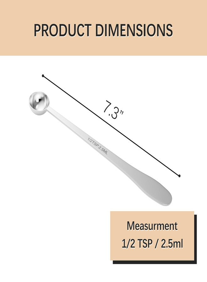 BERYLER 1PCS 1/2TSP Long Handle Measuring Spoon - Image 2