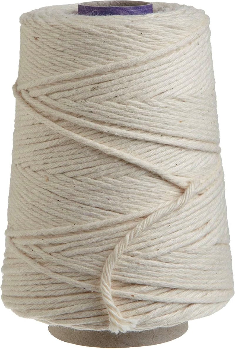 Regency Wraps Butchers Cooking Twine, Heavy Duty, 500 ft,16 Ply, 2.4mm, Food-Safe Cotton Kitchen String for Turkey Trussing, Meat Prep, Crafting, Natural, Pack of 3 - Image 1