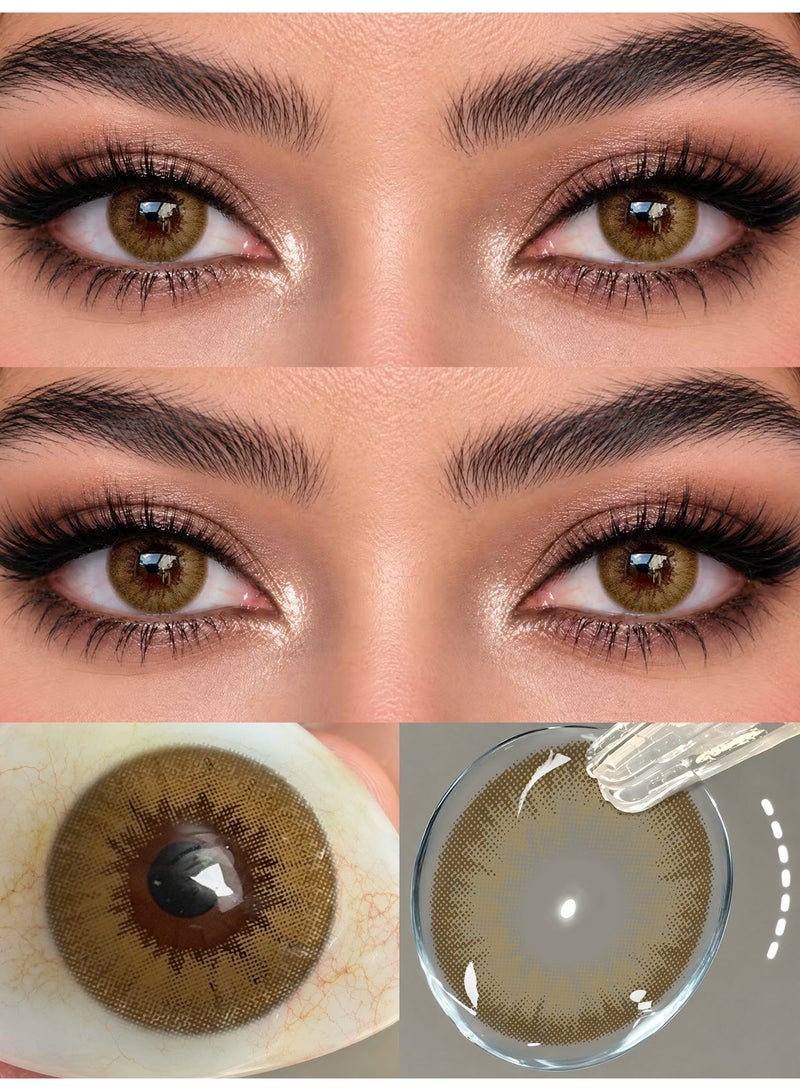 Freshlady Colored Contact Lenses Latte 14.20mm Yearly Disposable for Daily Wear - Image 2