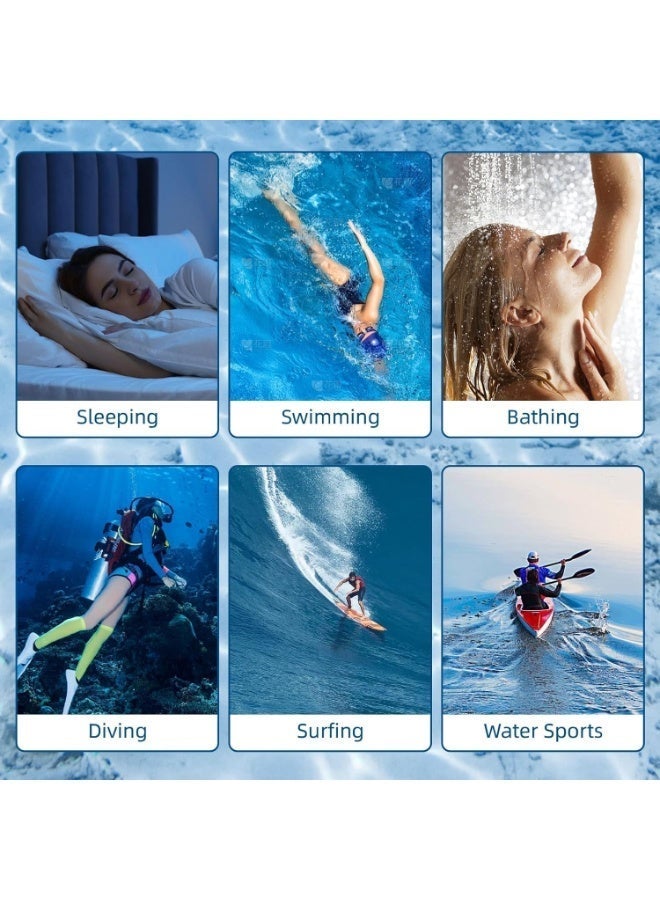 ShineZone 4 Pairs Swimming Ear Plugs for Adults,Waterproof and Reusable, Ear Protection for Swimming, Shower, Surf, Diving and Water Sports - Image 5