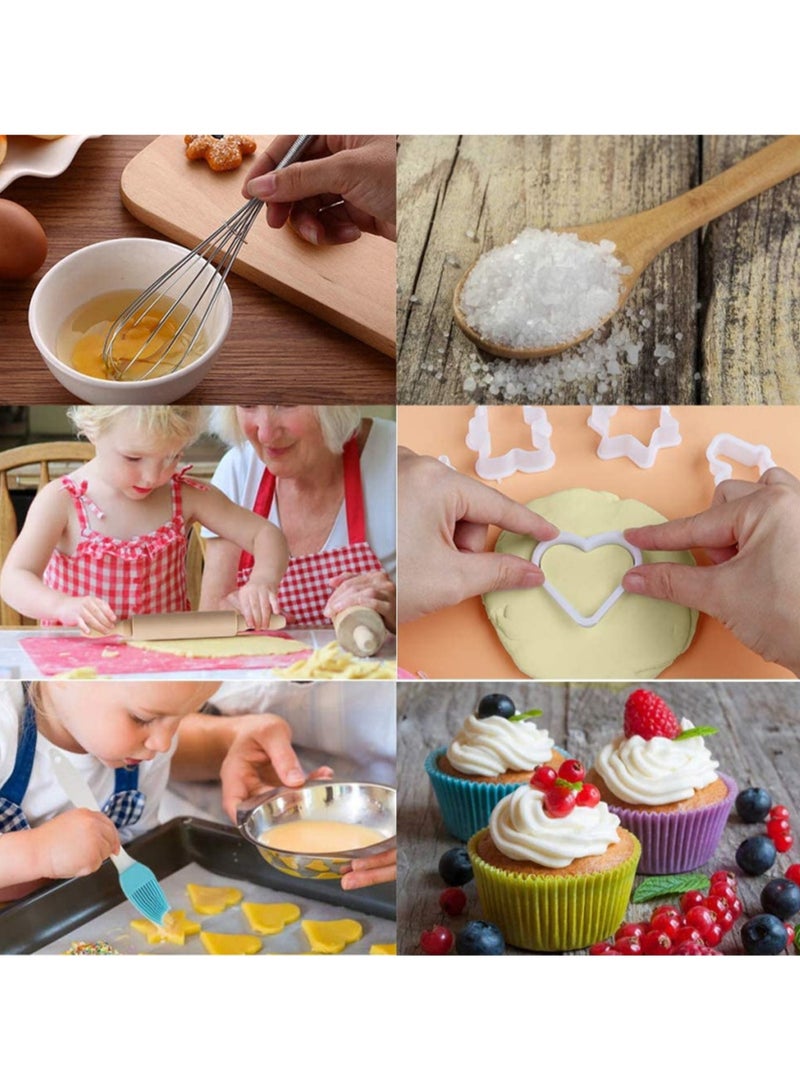 11-Piece Set Of Children'S Apron Cake Baking Cooking Tools Kitchen Toys Play House Cooking (Pink) - Image 4