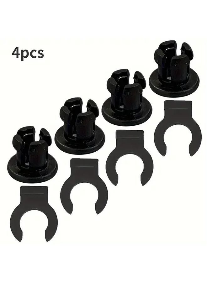 4 قطع أجزاء طابعة ثلاثية الأبعاد سوداء، مخلب أنبوب بودين، مشبك البثق، الهوت إند، كوليت، اقتران بلاستيكي، مشبك موصل سريع - Image 1