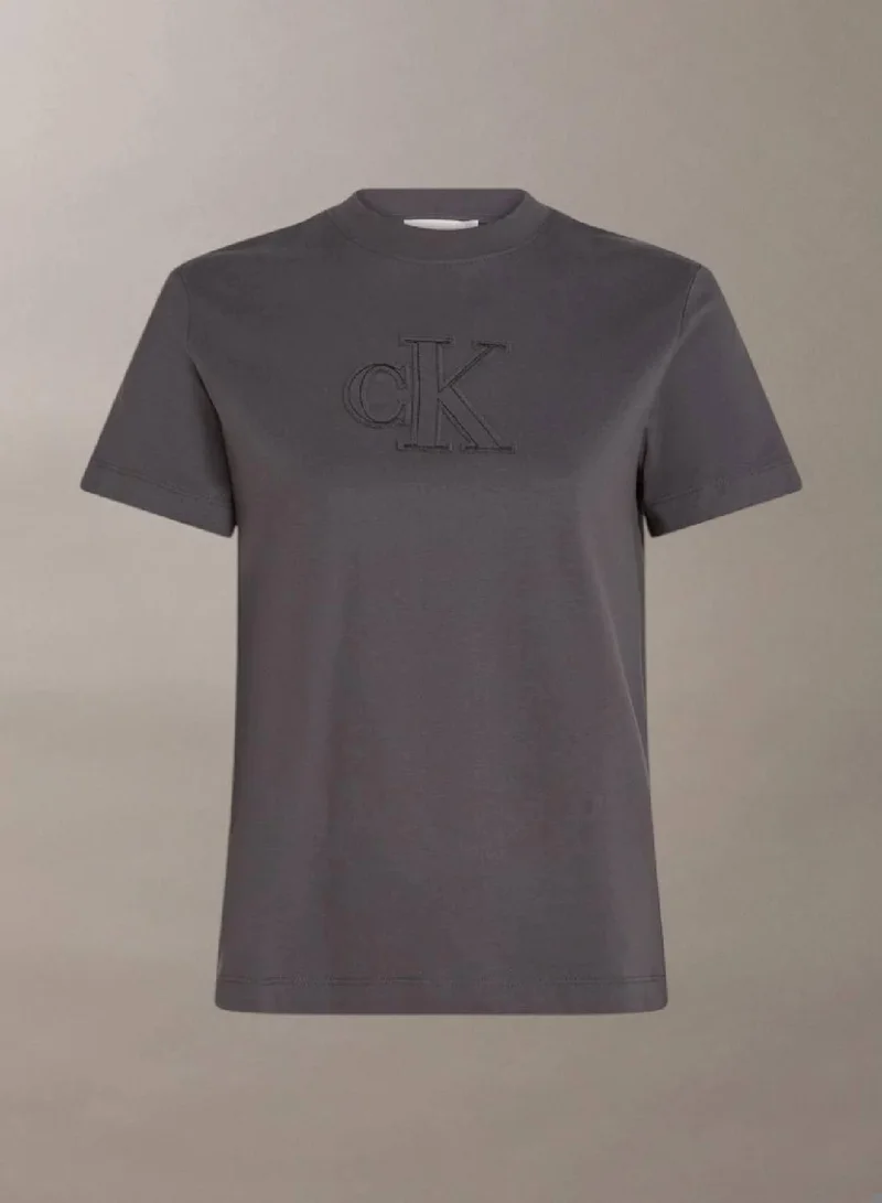 Calvin Klein Boulevard Logo Appliqué T-shirt for Women | Best Price UAE