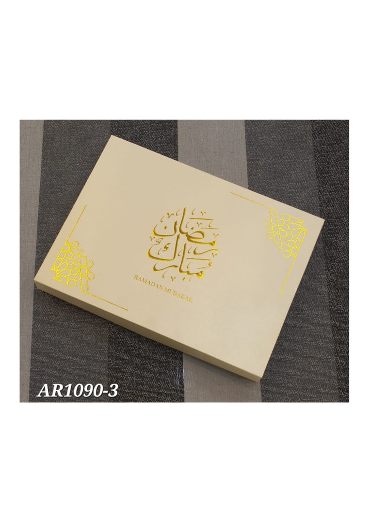 Generic - Ramadan Mubarak Dates, Choclates, Sweets Gifting Box With 64 Spaces - Image 1