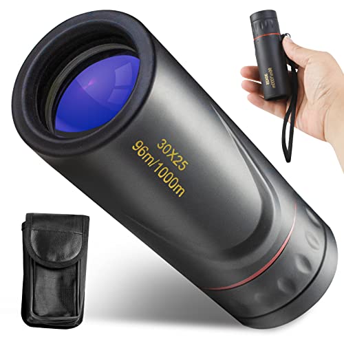 HDAJY Mini Monocular Telescope Upgrade 30 x 25 HD Monoculars for Adults High Powered Be Used for Stargazing Hunting Black - Image 1