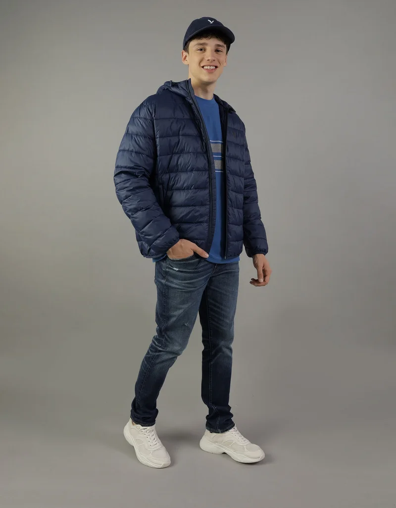 امريكان ايجل Zip Through Puffer Jacket