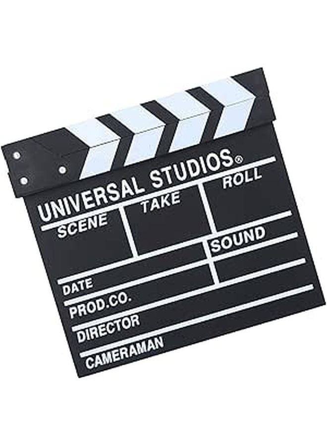 Wooden Director Clapperboard Film Prop With Stable Sticks Scene TV Movie Board - Image 1