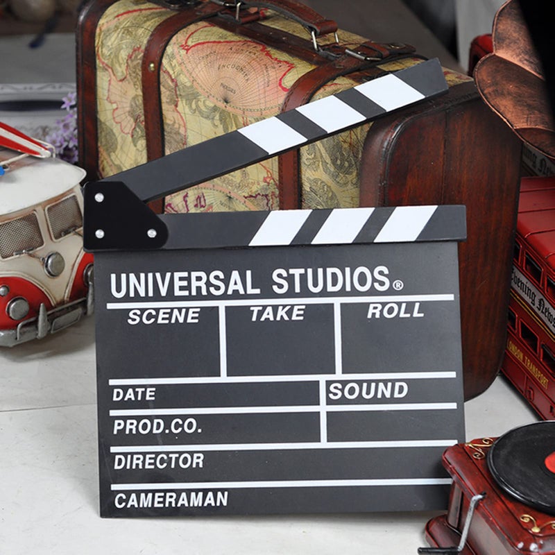 Wooden Director Clapperboard Film Prop With Stable Sticks Scene TV Movie Board - Image 3