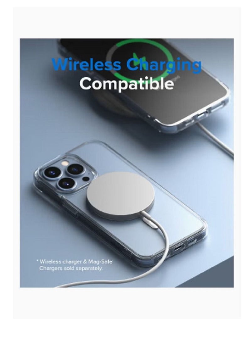 HDD Hard Translucent Shockproof Soft TPU Bumper Phone Case For iPhone 14 Pro Matte Clear - Image 2