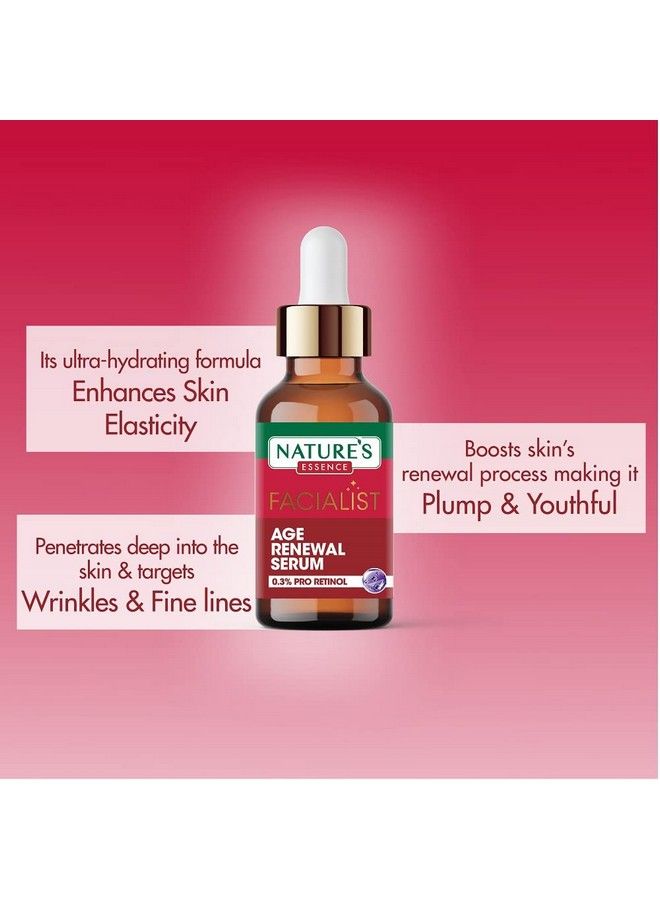 Nature's Essence سيروم الوجه للاستخدام اليومي سيروم مضاد للشيخوخة للنساء سيروم تجديد العمر مع 0.3% برو ريتينول 30 مل - Image 4