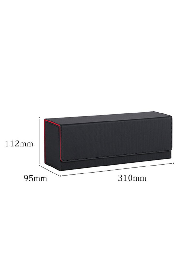400+ PU Deck Card Holder Box Sidewinder Large Capacity Container Collection For Trading Game Sport Cards,Green Color  - Image 2