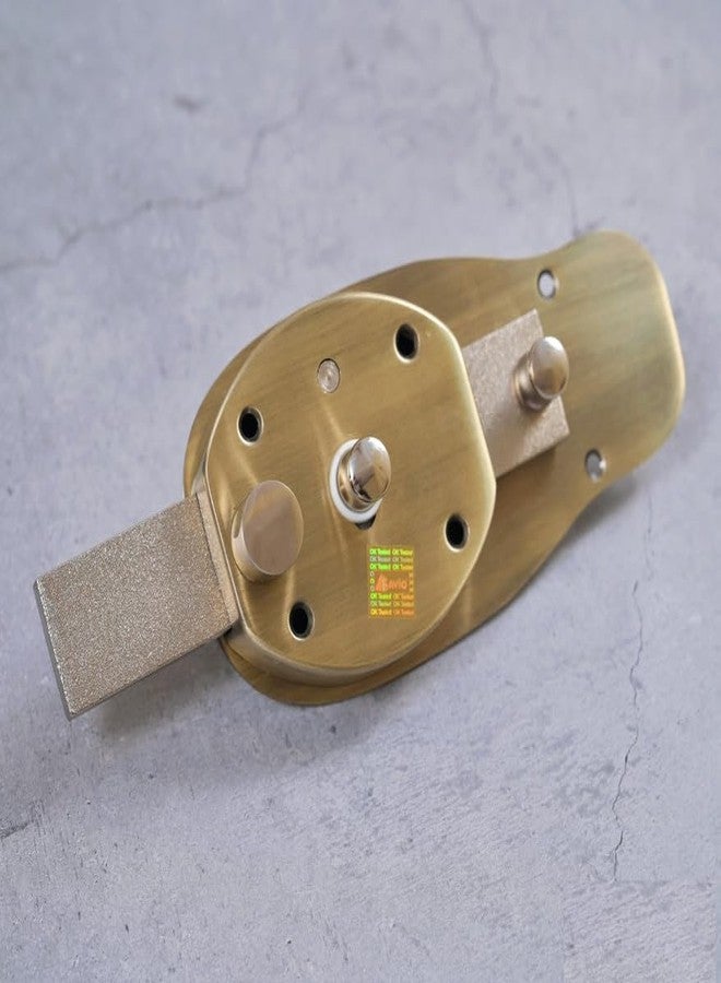 iALPHA® Savio Deadbolts with 10 Years Warranty/Heavy Main Door Lock with 3 Solid Bullet & 6 Levers Lock Double Action Locking with 3 Brass Finish Keys.Antique Gold - Image 3