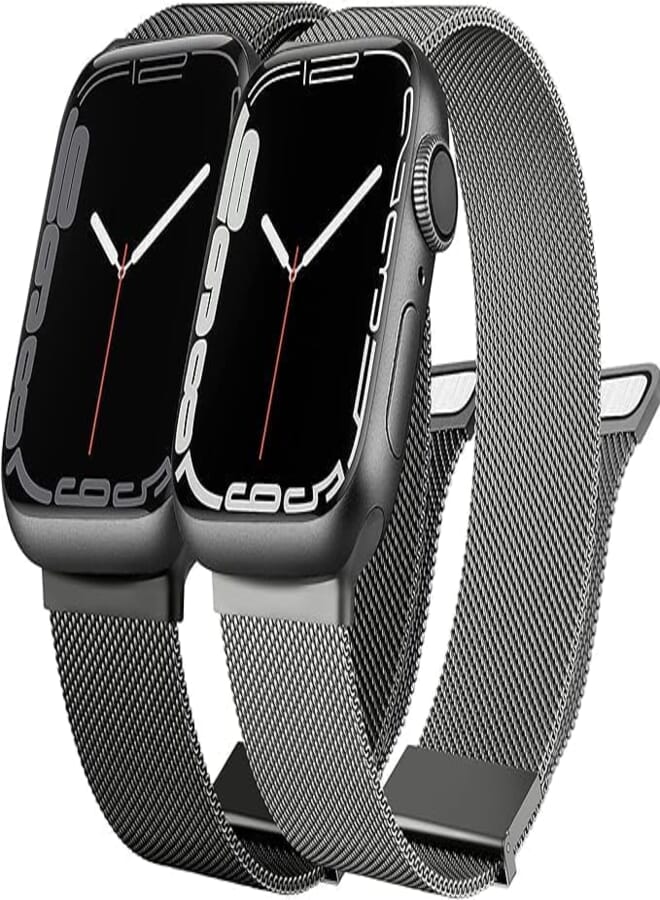 Next Next store Compatible with Apple Watch Bands 49mm 45mm 44mm 42mm, Replacement Bands Compatible with iWatch Series 8 7 6 5 4 3 2 1 SE for Men Women (2 Pack)