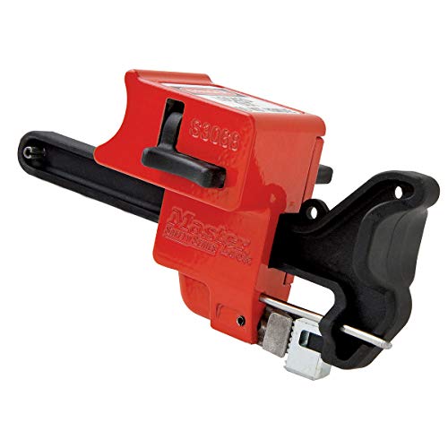 Master Lock - S3068 Seal-Tight Handle-On Valve Lockout, Red - Image 1
