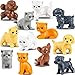 Entervending Bulk Toys Tiny Dogs and Cats for Kids Small Animals in Bulk 100 Pcs Little Pet Toys Tiny Plastic Toys Prizes Easter Gifts - Image 2