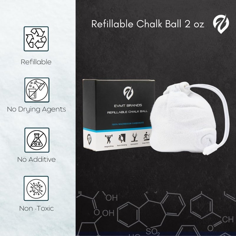 EVMT Brands Liquid Chalk, Mess Free Gym Chalk for Weightlifting, Gymnastics, Rock Climbing, Dancing, and Lifting. Sweat Resistant and Long Lasting for Stronger Hand Grip. Package May Vary. - Image 3