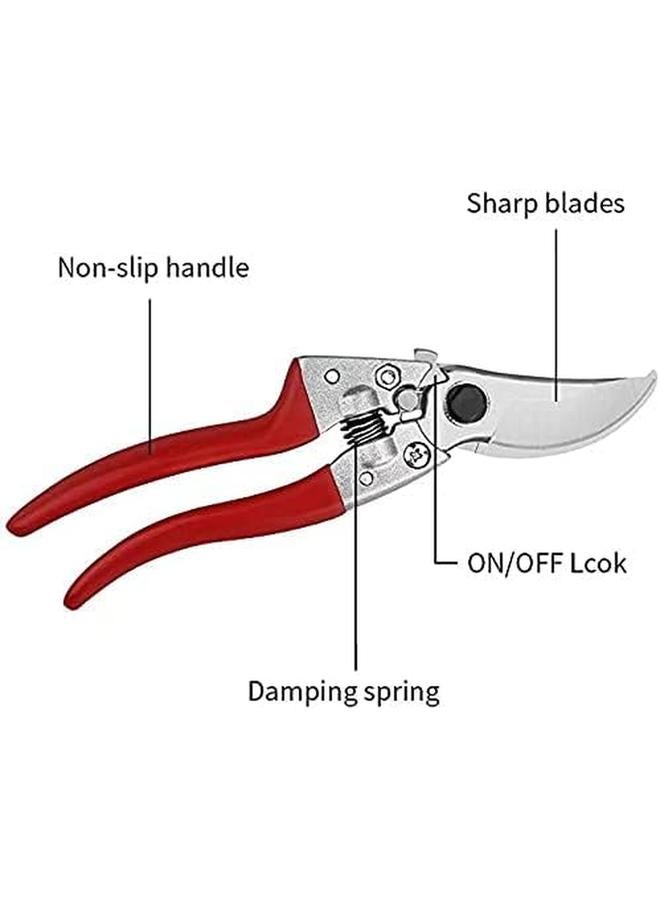 ORiTi Garden Scissors Tree Trimmer With Ergonomic Handles For Extreme Comfort Lightweight Labor Saving Sharp And Sk 5 Carbon Steel Garden Pruning Clippers - Image 4