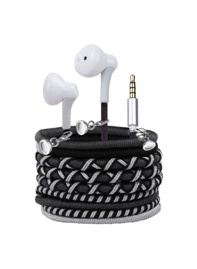 Audio Show URIZONS High Sound Quality In-ear Wired Hi-fi Wire-controlled Bracelet Braided Wire Earphone-Color:8#  - Image 5