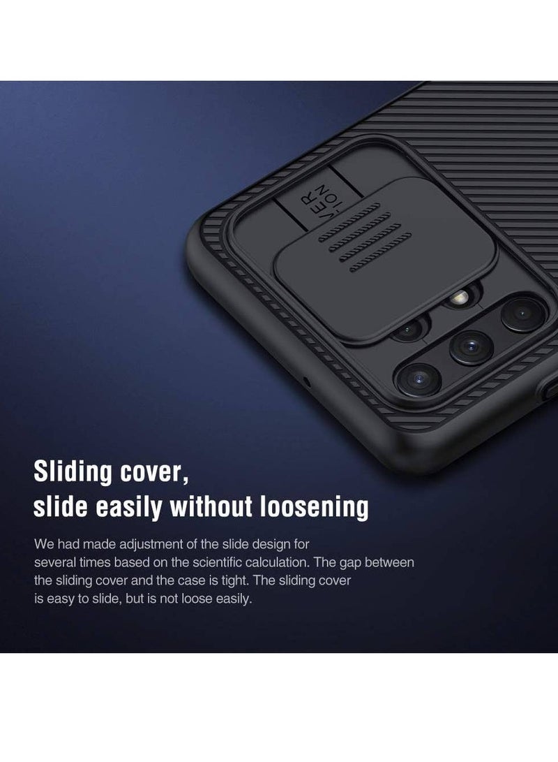 نيلكين حافظة سامسونج جالاكسي A32 4G، حافظة CamShield رفيعة وغطاء واقٍ مع واقي للكاميرا، حافظة هاتف صلبة من البولي كربونات TPU رفيعة للغاية مضادة للخدش (أسود) - Image 3
