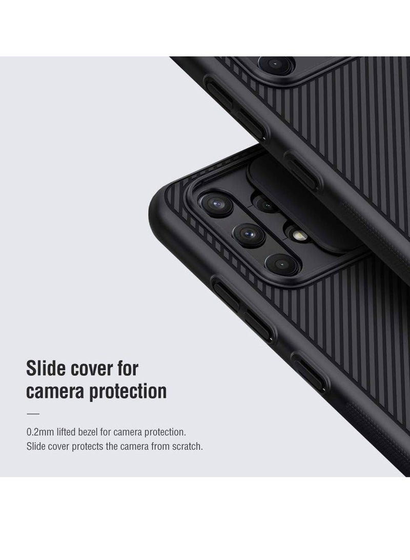 نيلكين حافظة سامسونج جالاكسي A32 4G، حافظة CamShield رفيعة وغطاء واقٍ مع واقي للكاميرا، حافظة هاتف صلبة من البولي كربونات TPU رفيعة للغاية مضادة للخدش (أسود) - Image 5