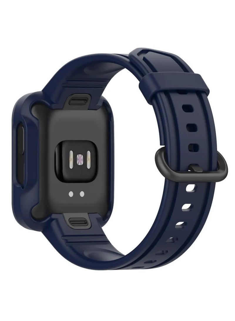 Silicone WatchBand For Redmi Watch 2 lite Strap Horloge2 Wristbands Bracelet For Xiaomi MI watch lite Watchband WristBand + Case _ Blue - Image 2
