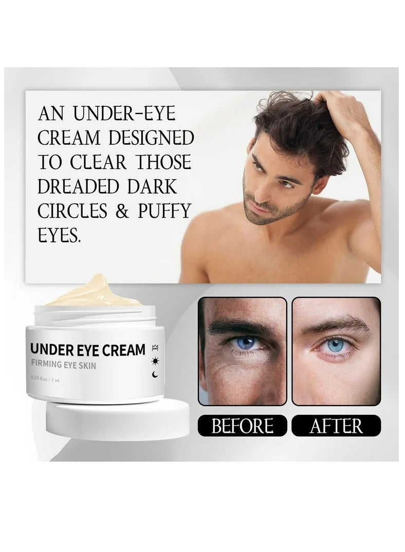 EELHOE Mens Eye Cream, Eye Cream for Dark Circles and Puffiness, Anti-aging Caffeine Eye Cream for Men, Brightens, Reduces Puffiness, Dark Circles, and Fine Lines, Eye Treatment for Men - Image 2