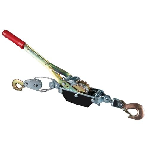 Performance Tool 50100 Dual Gear Power Puller  2 Ton Capacity Winch With 6 aircraft cable - Image 1