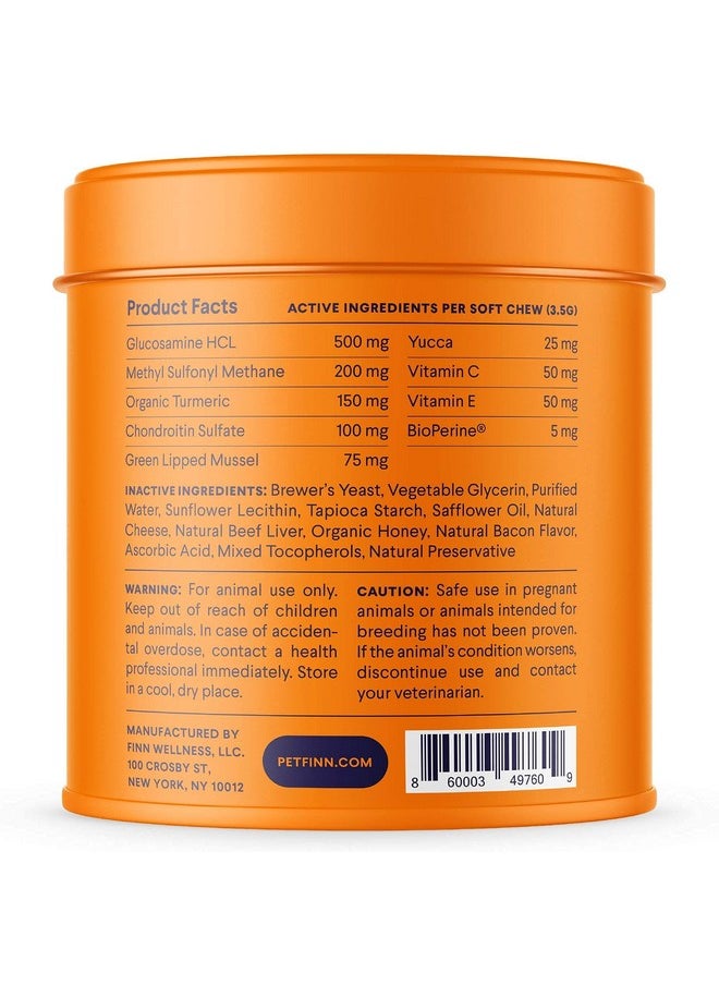 FINN Finn Hip and Joint Supplement for Dogs | Glucosamine, Chondroitin & MSM for Joint and Mobility Support | with Turmeric, BioPerine and B-Vitamins | 90 Soft Chews  - Image 3